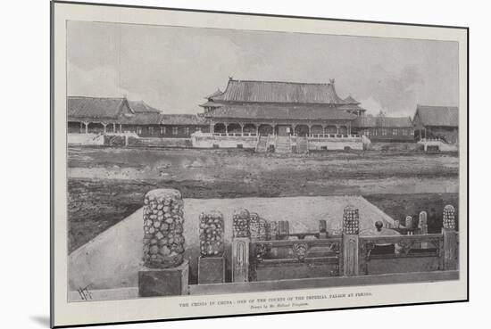 The Crisis in China, One of the Courts of the Imperial Palace at Peking-Joseph Holland Tringham-Mounted Giclee Print