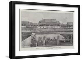 The Crisis in China, One of the Courts of the Imperial Palace at Peking-Joseph Holland Tringham-Framed Premium Giclee Print