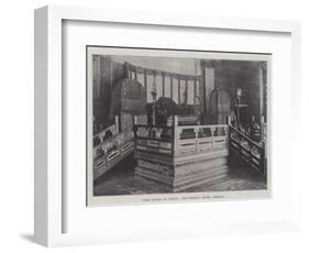 The Crisis in China, the Throne Room, Peking-null-Framed Giclee Print