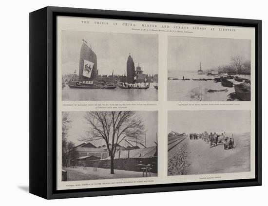 The Crisis in China, Winter and Summer Scenes at Tientsin-null-Framed Stretched Canvas