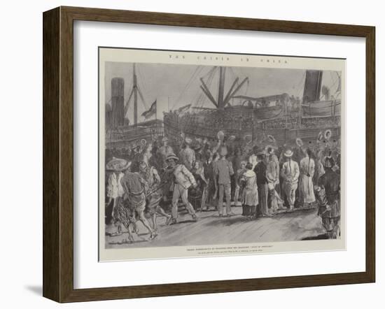 The Crisis in China-Johann Nepomuk Schonberg-Framed Giclee Print