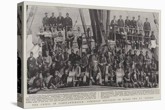 The Crisis in Constantinople, Armenian Refugees on Board the Ss Douro-null-Stretched Canvas
