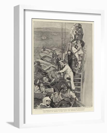 The Crisis in Crete, a New Duty for British Bluejackets-William Hatherell-Framed Giclee Print