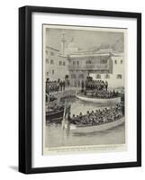 The Crisis in Crete, the Landing of British Marines at Canea-Joseph Nash-Framed Giclee Print