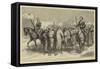 The Crisis in Egypt, a Detachment of Recruits-Godefroy Durand-Framed Stretched Canvas