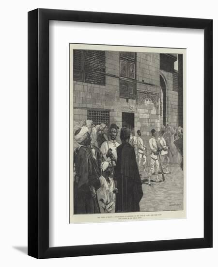 The Crisis in Egypt, a Guard-House of Soldiers of the Line in Cairo-Charles Auguste Loye-Framed Giclee Print