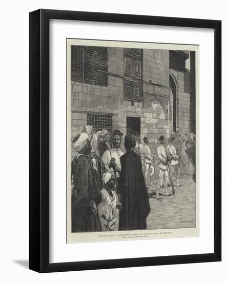 The Crisis in Egypt, a Guard-House of Soldiers of the Line in Cairo-Charles Auguste Loye-Framed Giclee Print