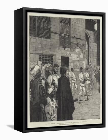 The Crisis in Egypt, a Guard-House of Soldiers of the Line in Cairo-Charles Auguste Loye-Framed Stretched Canvas