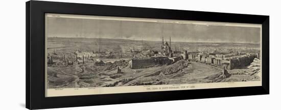 The Crisis in Egypt, Panoramic View of Cairo-Henry William Brewer-Framed Giclee Print