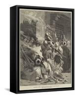 The Crisis in Egypt, Rioters at Alexandria Wrecking a Shop-Charles Auguste Loye-Framed Stretched Canvas