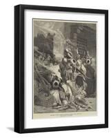 The Crisis in Egypt, Rioters at Alexandria Wrecking a Shop-Charles Auguste Loye-Framed Giclee Print