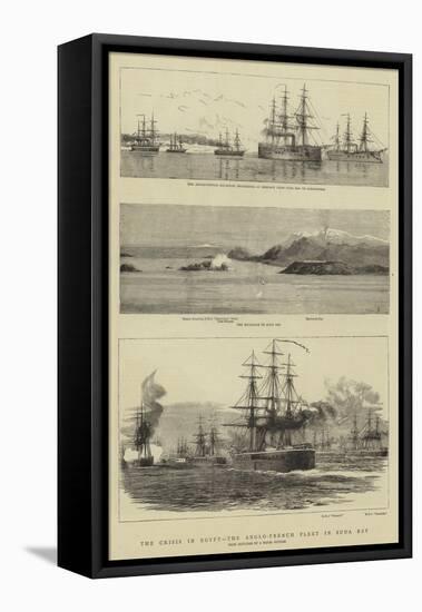 The Crisis in Egypt, the Anglo-French Fleet in Suda Bay-null-Framed Stretched Canvas