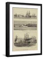 The Crisis in Egypt, the Anglo-French Fleet in Suda Bay-null-Framed Premium Giclee Print