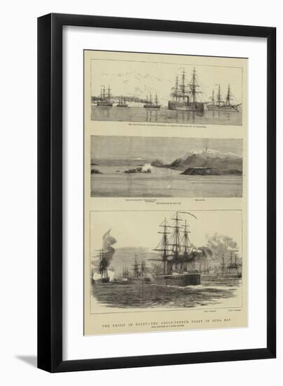 The Crisis in Egypt, the Anglo-French Fleet in Suda Bay-null-Framed Premium Giclee Print