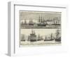 The Crisis in Egypt, the British Fleet Available to Defend Our Interests in the East-null-Framed Giclee Print