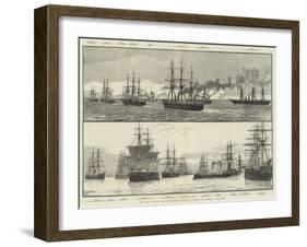 The Crisis in Egypt, the British Fleet Available to Defend Our Interests in the East-null-Framed Giclee Print