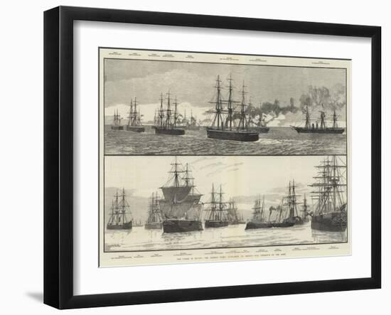 The Crisis in Egypt, the British Fleet Available to Defend Our Interests in the East-null-Framed Giclee Print