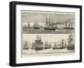 The Crisis in Egypt, the British Fleet Available to Defend Our Interests in the East-null-Framed Giclee Print