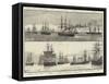 The Crisis in Egypt, the British Fleet Available to Defend Our Interests in the East-null-Framed Stretched Canvas