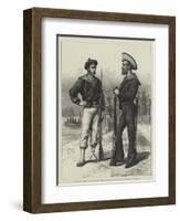 The Crisis in Egypt, the Men for Arabi Pasha, English and French Sailors at Alexandria-null-Framed Giclee Print