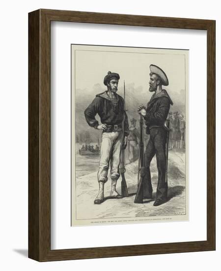 The Crisis in Egypt, the Men for Arabi Pasha, English and French Sailors at Alexandria-null-Framed Giclee Print