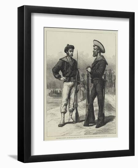 The Crisis in Egypt, the Men for Arabi Pasha, English and French Sailors at Alexandria-null-Framed Giclee Print