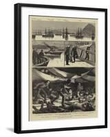 The Crisis in Egypt, the Voyage of HMS Troopship Orontes-null-Framed Giclee Print