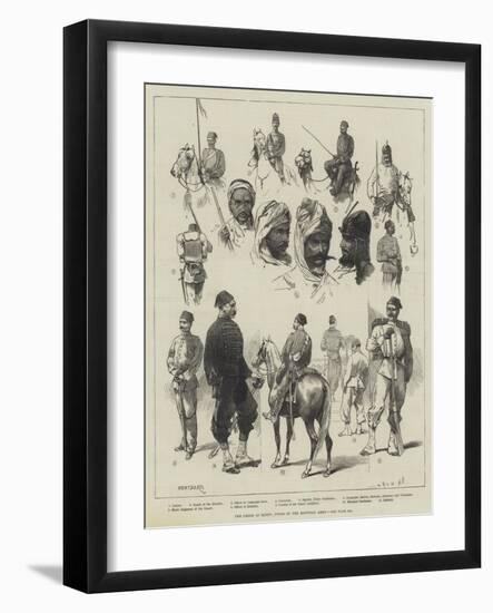 The Crisis in Egypt, Types of the Egyptian Army-Charles Auguste Loye-Framed Giclee Print