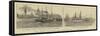 The Crisis in Egypt, War Preparations at Portsmouth-William Edward Atkins-Framed Stretched Canvas