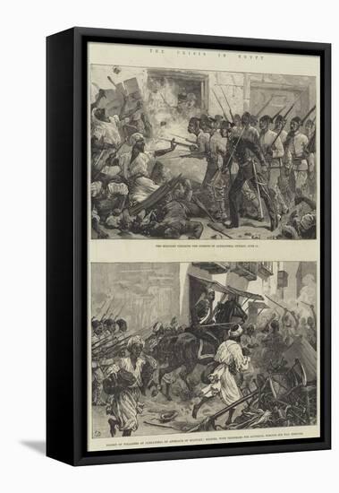 The Crisis in Egypt-William Heysham Overend-Framed Stretched Canvas