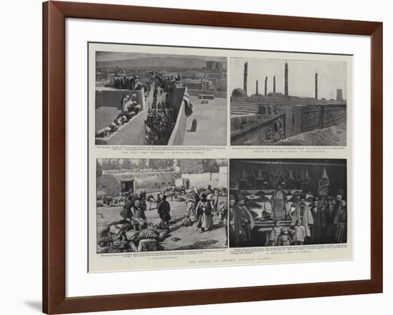 The Crisis in Persia, Typical Scenes-Charles Joseph Staniland-Framed Giclee Print