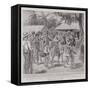 The Crisis in Samoa, a Foraging Party Returning to Apia from the Bush-Alexander Stuart Boyd-Framed Stretched Canvas