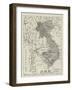 The Crisis in Siam, Map Showing the Disputed Territory-null-Framed Giclee Print