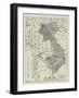 The Crisis in Siam, Map Showing the Disputed Territory-null-Framed Giclee Print