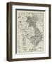 The Crisis in Siam, Map Showing the Disputed Territory-null-Framed Giclee Print