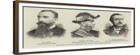 The Crisis in Siam, Portraits of French and Siamese Officials-null-Framed Giclee Print