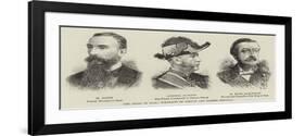 The Crisis in Siam, Portraits of French and Siamese Officials-null-Framed Giclee Print