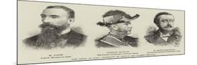 The Crisis in Siam, Portraits of French and Siamese Officials-null-Mounted Giclee Print