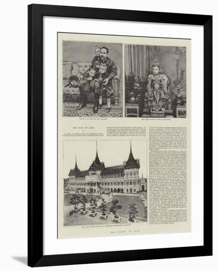 The Crisis in Siam-null-Framed Giclee Print