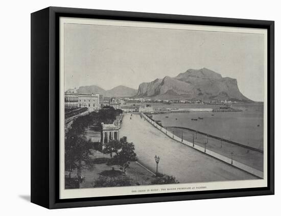 The Crisis in Sicily, the Marine Promenade at Palermo-null-Framed Stretched Canvas
