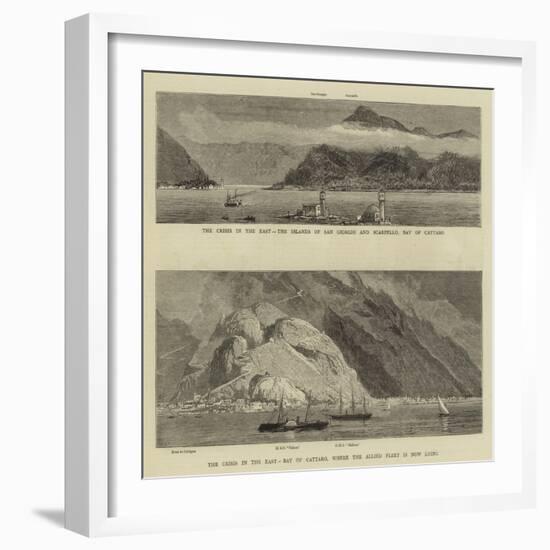 The Crisis in the East, Bay of Cattaro-Joseph Nash-Framed Giclee Print