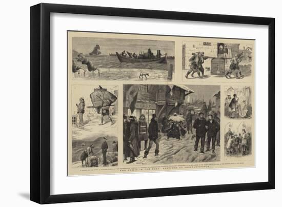 The Crisis in the East, Sketches at Constantinople-null-Framed Giclee Print