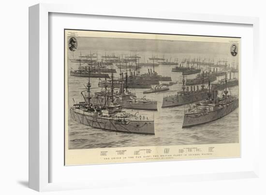 The Crisis in the Far East, the British Fleet in Chinese Waters-Joseph Nash-Framed Giclee Print