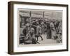 The Crisis in the Transvaal, a Daily Scene at the Park Railway Station, Johannesburg-Frank Dadd-Framed Giclee Print