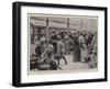 The Crisis in the Transvaal, a Daily Scene at the Park Railway Station, Johannesburg-Frank Dadd-Framed Giclee Print