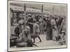 The Crisis in the Transvaal, a Daily Scene at the Park Railway Station, Johannesburg-Frank Dadd-Mounted Giclee Print