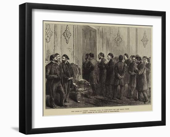 The Crisis in Turkey, Officials Going to Compliment the New Grand Vizier-null-Framed Giclee Print