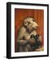 The Critic-Gabriel Von Max-Framed Giclee Print