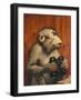 The Critic-Gabriel Von Max-Framed Giclee Print