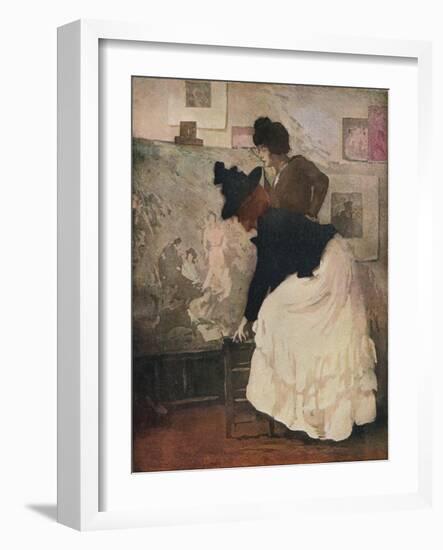 'The Critics', c1902-Manuel Robbe-Framed Giclee Print